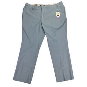 Tayion Mens Classic Fit Solid Suit Pants Light Blue 46x32